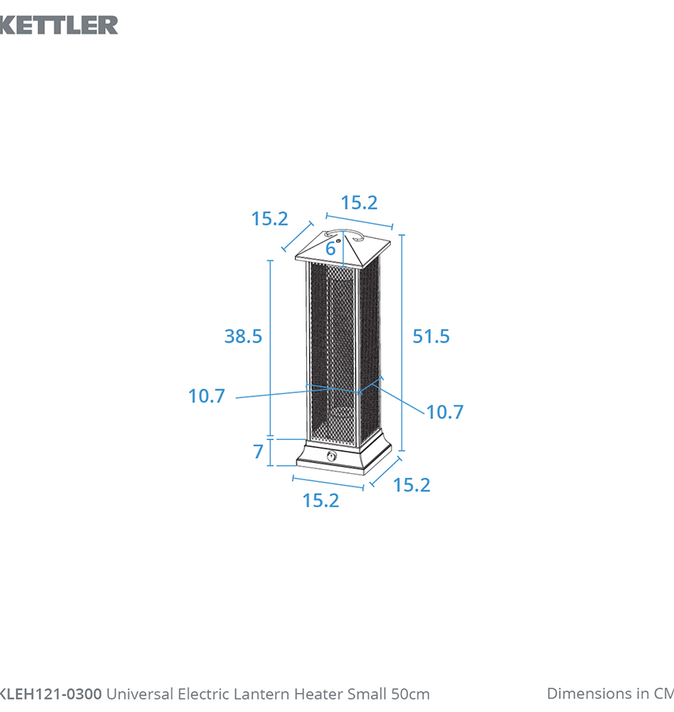 Kettler Universal Electric Lantern Heater 50cm