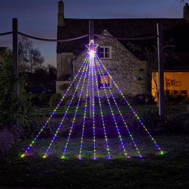 3m Shooting Star String Light Multi Coloured