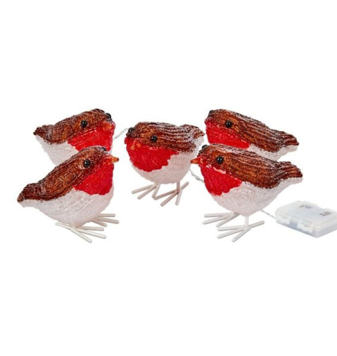 Acrylic Ice Robins 5 pack