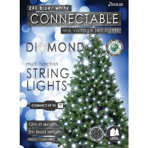 240 Connectable Diamond Lights Blue