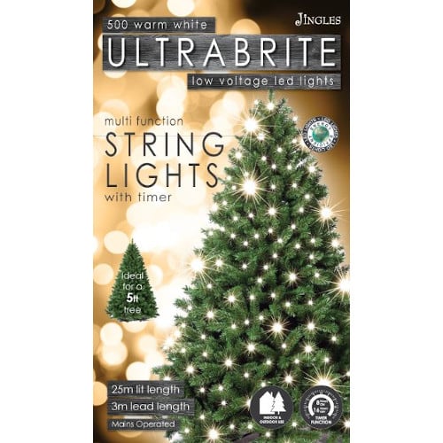 Jingles 500 UltraBrite String Lights Warm White