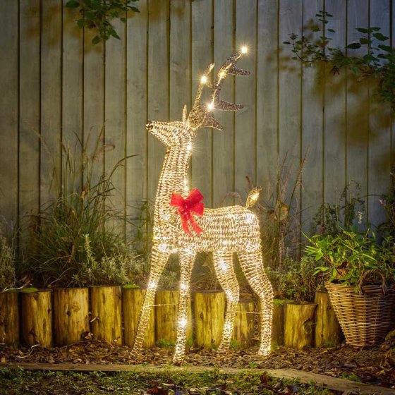 GlitterTwist Reindeer 100cm Gold