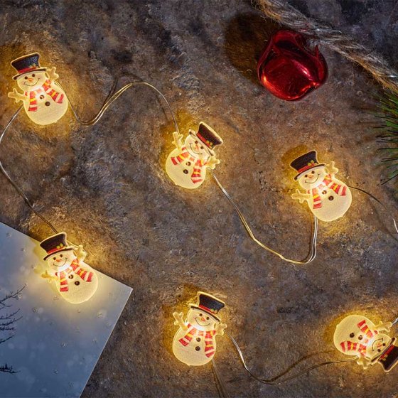 20 Snowman String Lights