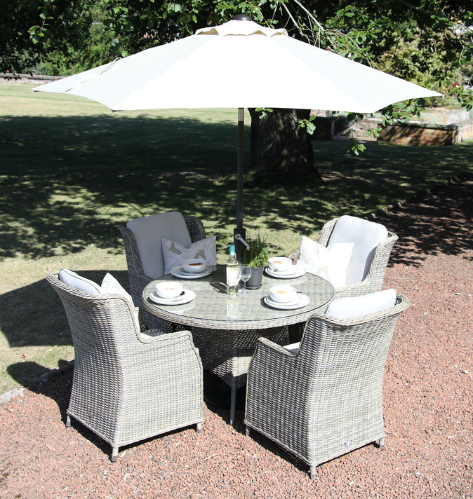 Supremo Cotswold 4 Seat Round Dining Set