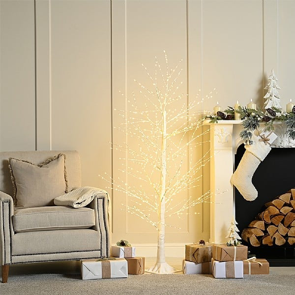 Microdot Tree White 120cm with 500 Warm White LEDs