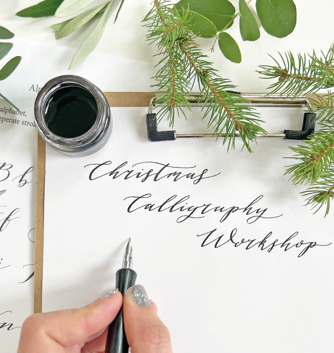 Festive Calligraphy Workshop Lacock