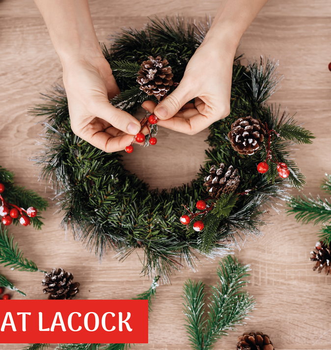 Christmas Wreath Making Workshop at Lacock