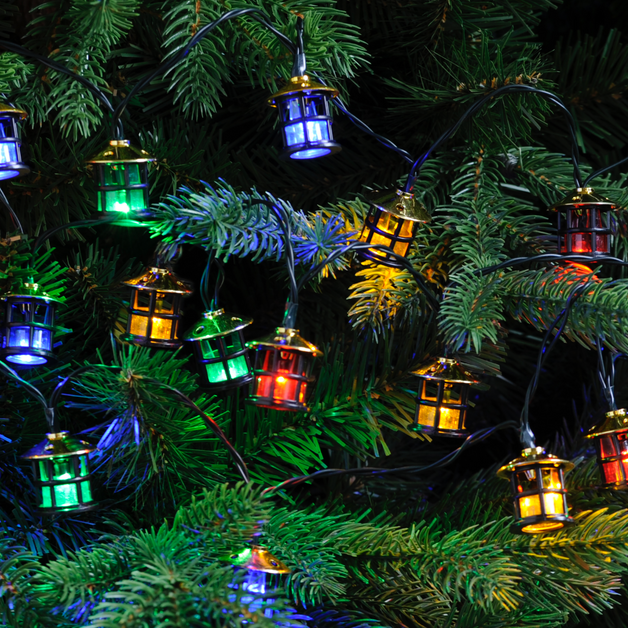 100 Lantern Lights Multi-Coloured