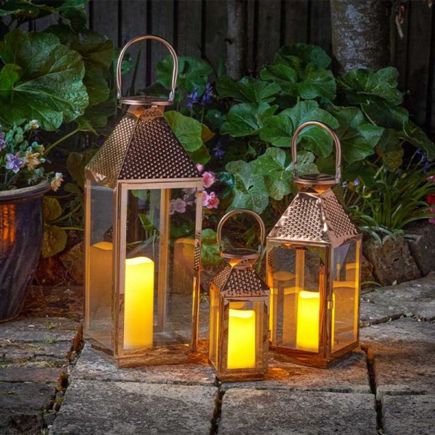 Vienna Lantern Trio Rose Gold