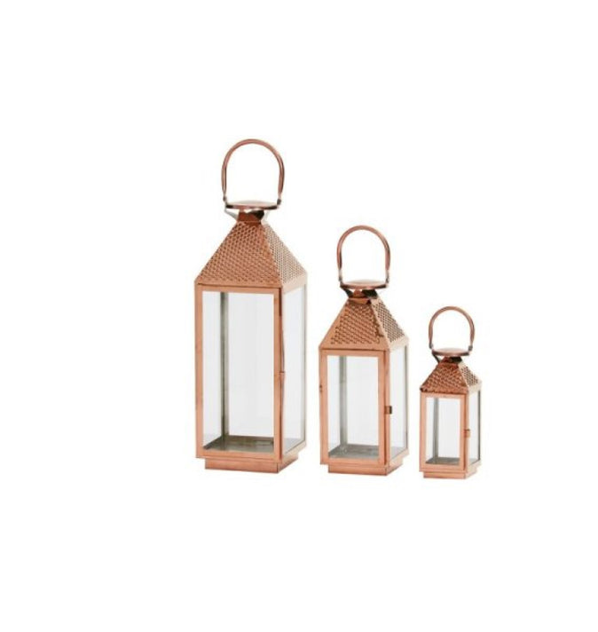 Vienna Lantern Trio Rose Gold