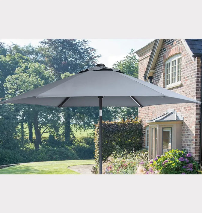 Kettler 3m Wind Up Tilt Parasol - Grey/Taupe