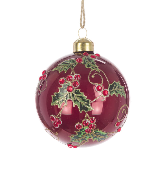 Glass Adora Bauble 8cm