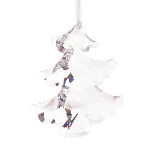 Clear Christmas Tree Hanger 9cm