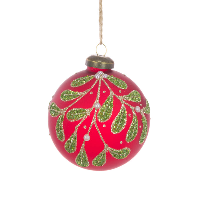 Glass Hailey Bauble 8cm