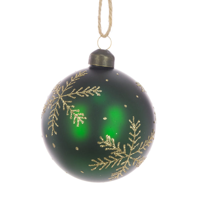 Glass Myla Bauble 8cm