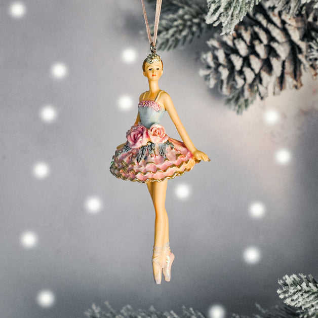 Pastel Resin Ballerina Decoration