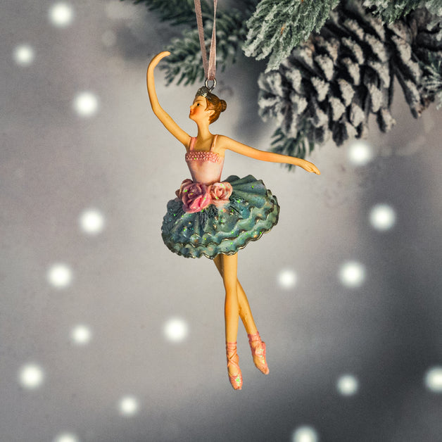 Pastel Resin Ballerina Decoration