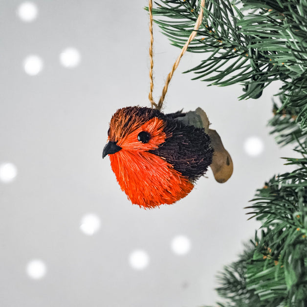 Bristle & Wood Robin Decoration