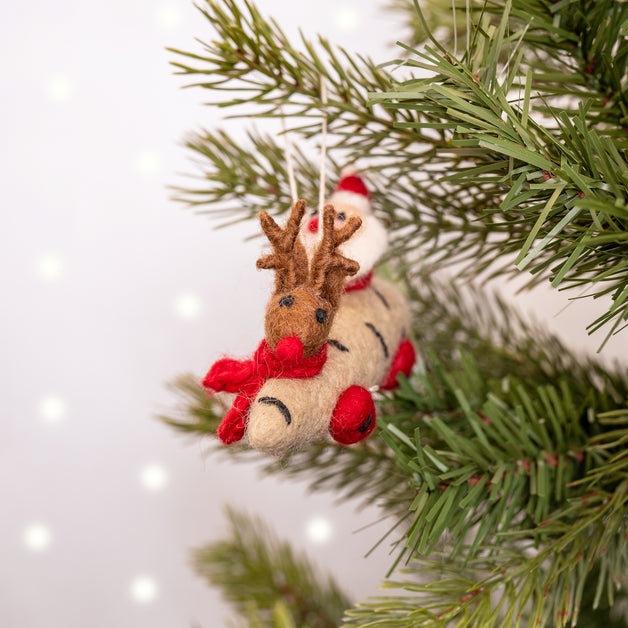 Christmas Parsnip Car with Santa & Reindeer